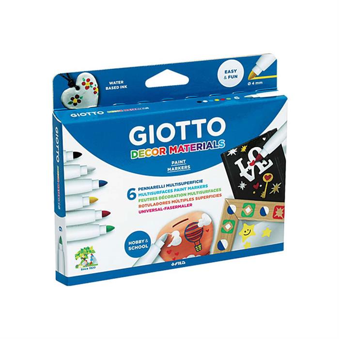 Giotto Decor Materials Kumaş Kalemi 6'Lı 453300