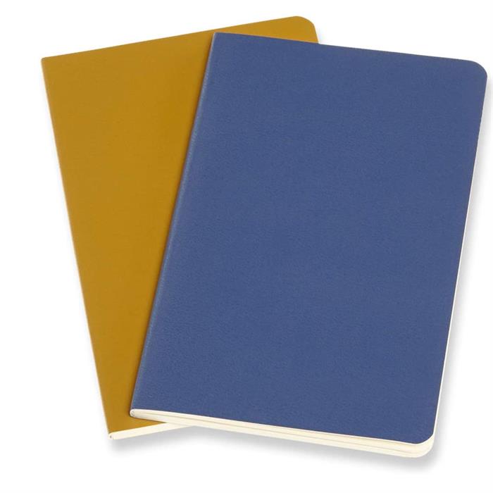Moleskine Volant Journals Çizgisiz Defter 9x14 Forget Blue/Amber Yellow