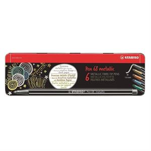 Stabilo Pen 68 Keçeli Kalem Metalik 6 Renk 6806-8-32