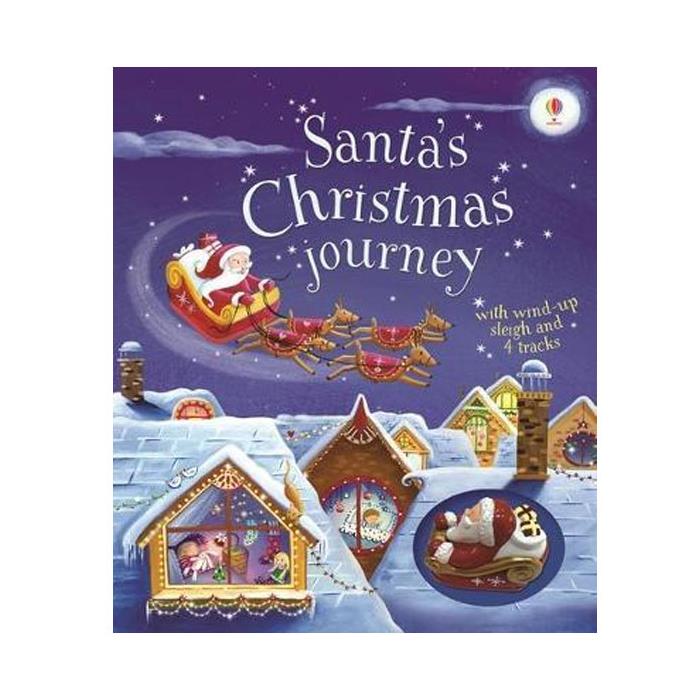 Santa s Christmas Journey with Wind Up Sleigh Usborne Publishing