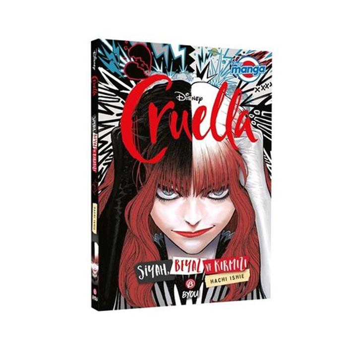 Disney Manga Cruella Siyah, Beyaz ve Kırmızı Beta Yayınları