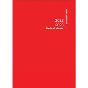 Akademi Çocuk 2022-2023 Akademik Ajanda 21X29 Kırmızı 3136