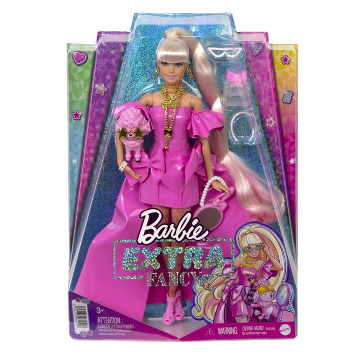 Barbie Extra Fancy Pembe Kostümlü Bebek HHN12