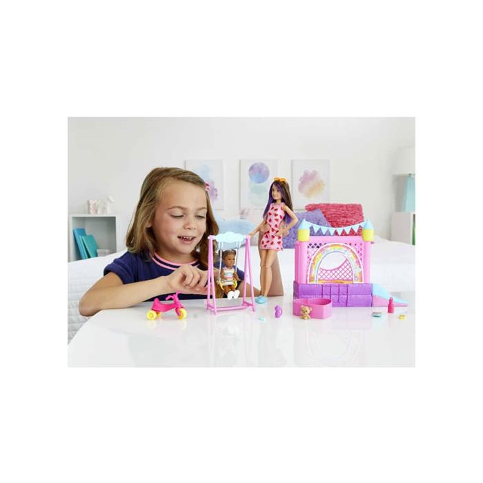 Barbie Bebek Bakıcısı Skipper Oyun Evi Seti HHB67