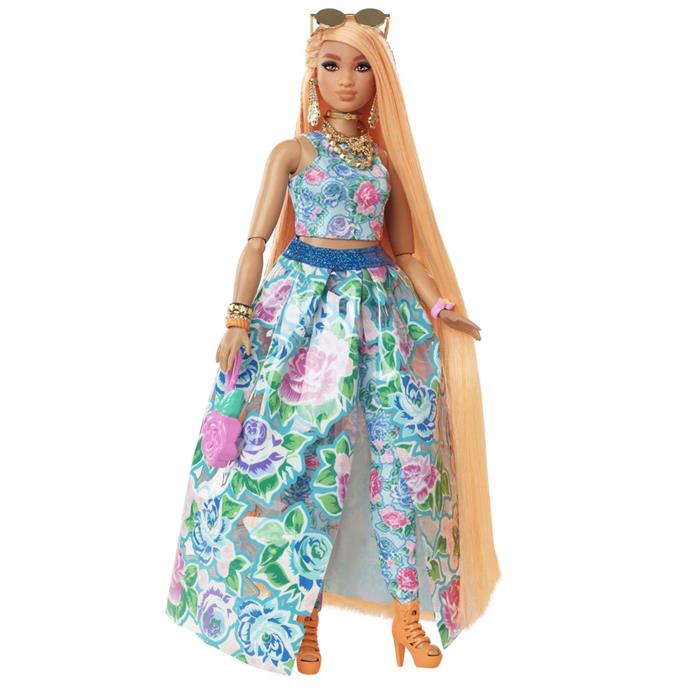Barbie Extra Fancy Çiçekli Kostümlü Bebek HHN14