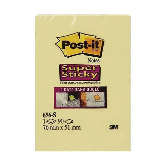 Post-it Super Sticky Not Sarı 90 Yaprak 51x76mm 656-12SSCYEU