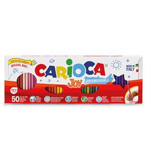 Carioca Joy Süper Yıkanabilir Keçeli Boya Kalemi 50 Renk 41018