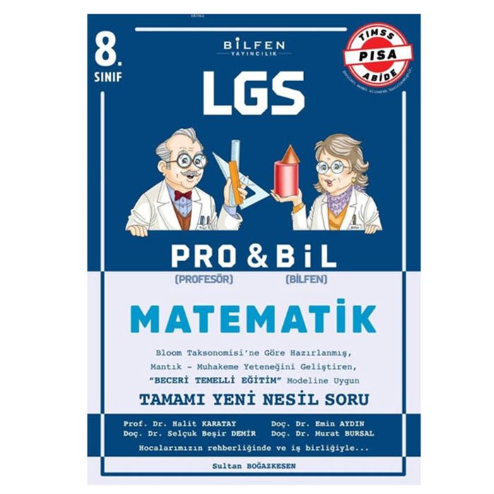 8 Sınıf LGS Matematik Probil Soru Bankası Bilfen Yayınları