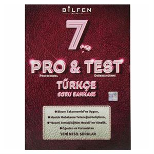 7 Sınıf Pro Test Türkçe Soru Bankası Bilfen Yay