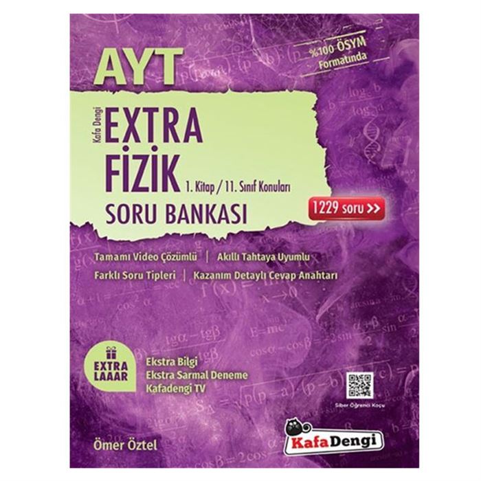 AYT Extra Fizik Soru Bankası 1 Kitap Kafa Dengi Yayınları
