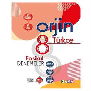 8 Sınıf Orjin Türkçe Deneme