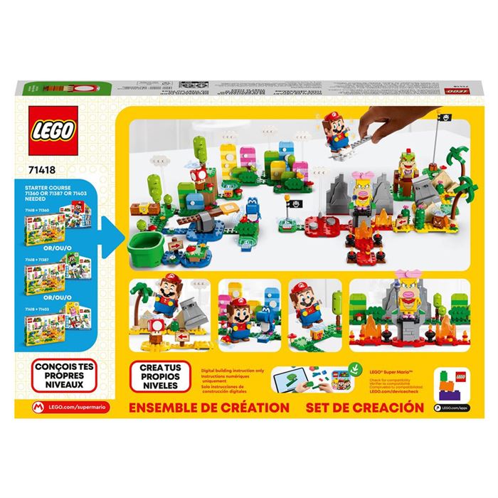 LEGO Super Mario Yaratıcılık Araç Kutusu Yapım Seti ile 71418