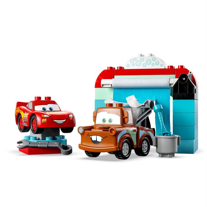 LEGO DUPLO Disney ve Pixar Arabalar Şimşek McQueen ve Mater'in Oto Yıkama Eğlencesi 10996