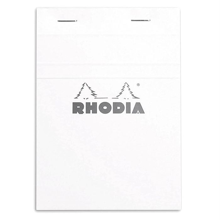 Rhodia Basic Üstten Zımbalı Bloknot A6 Çizgili BeyazKapak Rb13601