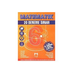 6 Sınıf Matematik 20 Deneme Mozaik Yayınları