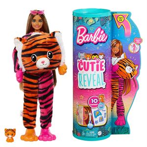 Barbie Cutie Reveal Bebekler Barbie Tropikal Orman Serisi Kaplan HKP99
