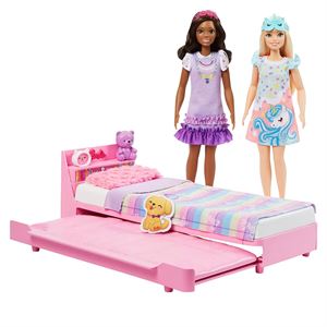 My First Barbie İlk Barbie Bebeğim Barbie'nin Yatağı Oyun Seti HMM64