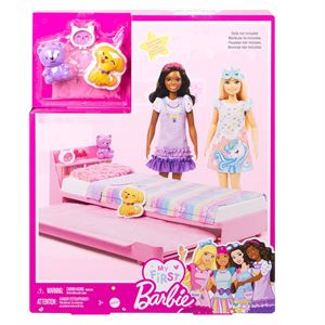 My First Barbie İlk Barbie Bebeğim Barbie'nin Yatağı Oyun Seti HMM64