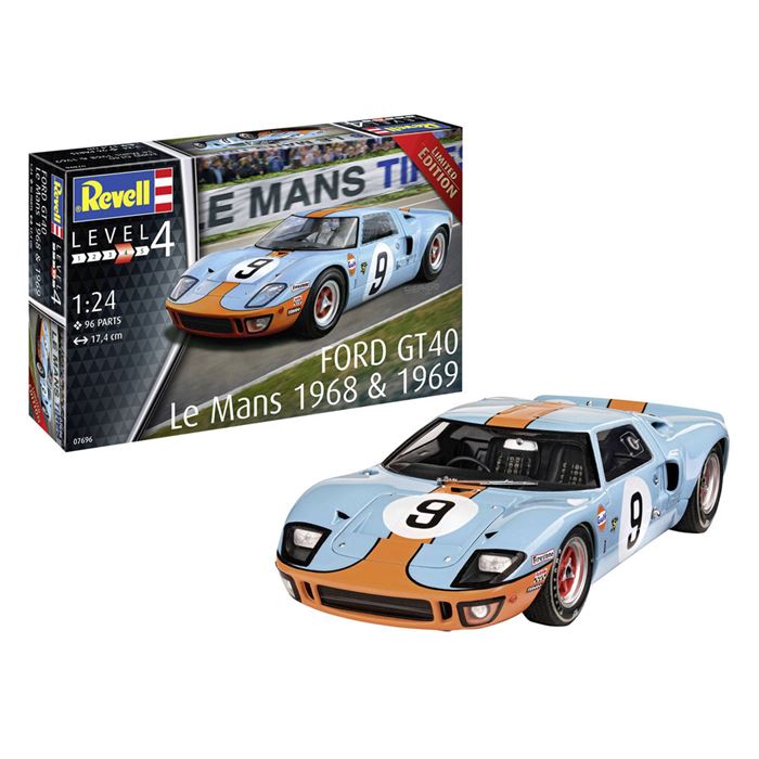 Revell Maket Ford GT 40 Le Mans 1968 & 1969 07696