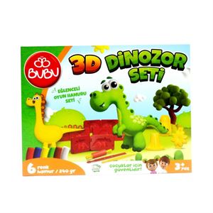 Bu-Bu Oyun Hamuru Seti 3D Dinozor BUBU-OH0012