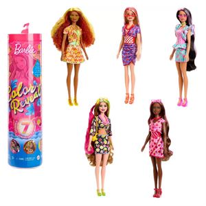 Barbie Color Reveal Sürpriz Barbie Meyve Deseni Elbiseli Bebekler HJX49