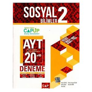 AYT Sosyal Bilimler 2 20x40 Deneme Çap Yayınları