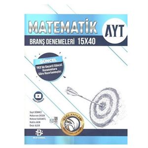 AYT Matematik 15x40 Branş Denemeleri Bilgi Sarmal Yayınları