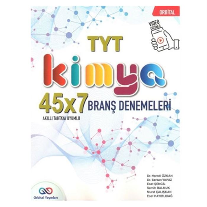 TYT Kimya 45x7 Branş Denemeleri Orbital Yayınları