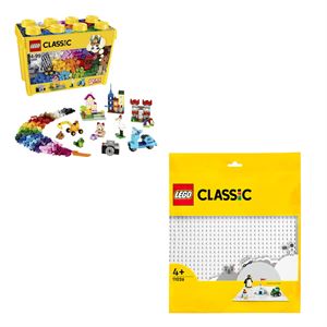 LEGO Classic Large Creative Brick Box-Beyaz Plaka 10698
