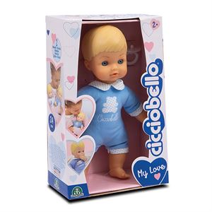 Cicciobello Yumuş Bebek 24 cm Mavi Tulum CCBA6000