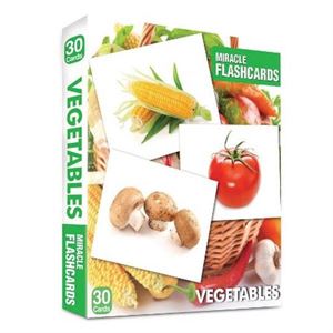 Miracle Flashcards Vegetables Box 30 Cards MK Publications