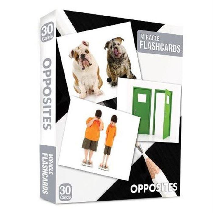 Miracle Flashcards Oppposites Box 30 Cards MK Publications