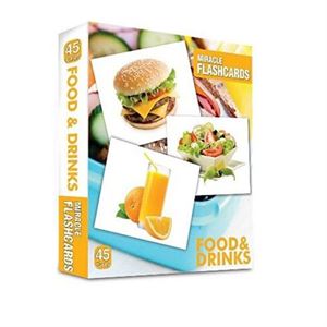 Miracle Flashcards Food and Drink Box 45 Cards MK Publications