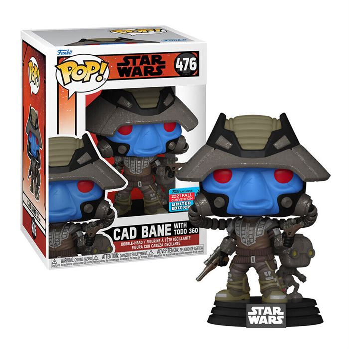 Funko POP Figür Star Wars:The Bad Batch Cad Bane with Todo 360 2022 Fall Convention Limited Edition