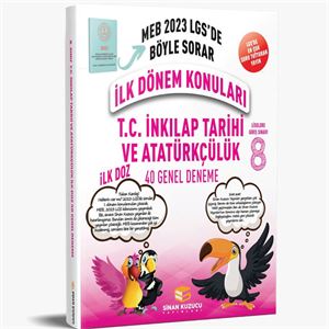 LGS TC İnkılap Tarihi İlk Doz 1 Dönem Genel Branş Denemesi Sinan Kuzucu Yayınları