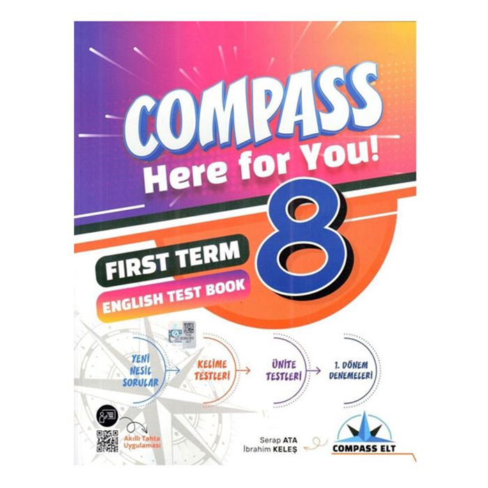 8 Class First Term English Test Book Compass ELT
