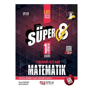 8 Sınıf Matematik Süper 1 Dönem Tekrar Kitabı Soru Bankası Nitelik Yayınları