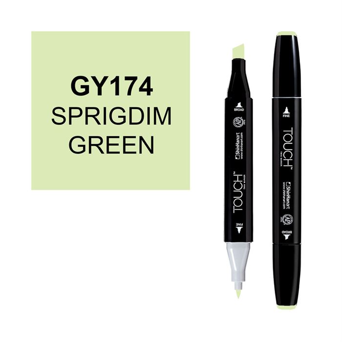 Touch Twin Marker 174 Spring Dim Green