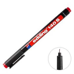 Edding E-140S Asetat Kalemi S Uç Kırmızı