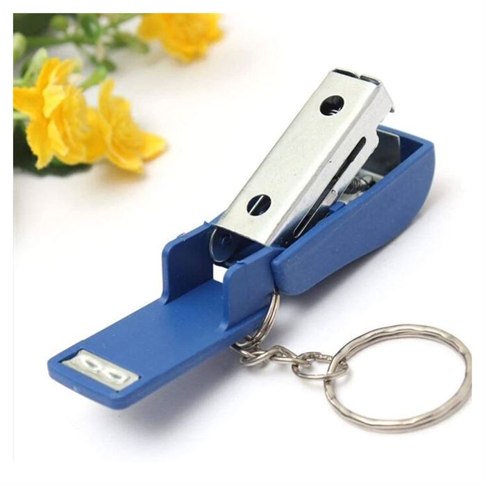 Kangaro Super Mini Stapler with Key Chain Açık Mavi