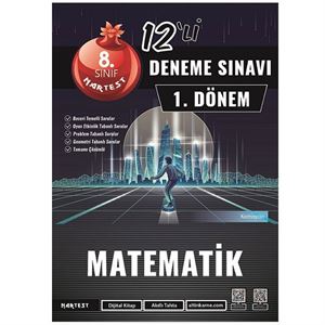 8 Sınıf 1 Dönem Mod 12 Matematik Deneme Sınavı Nartest Yayınları