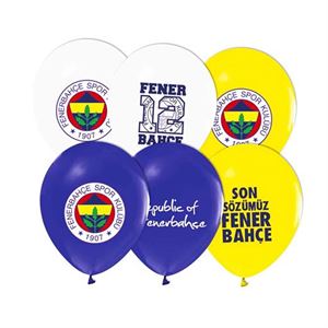 Balon Evi 4+1 Fenerbahçe Baskılı 12inç Balon 8'Li 