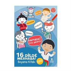 16 Dilde Merhaba Boyama Kitabı Doğan Çocuk