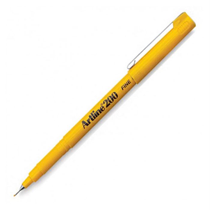 Artline Fine Writing Pen Keçe Uçlu Kalem 0.4 Yellow 200N