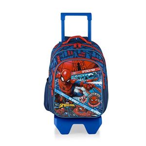 Spiderman Çekçekli İlkokul Çantası Check Go 48116
