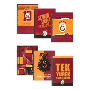 Galatasaray A6 Spiralli Karton Kapak 80 Yaprak Bloknot 461947