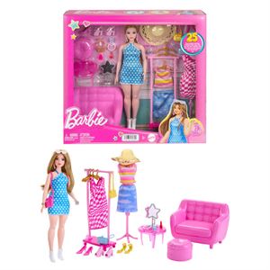 Barbie nin Kıyafet ve Aksesuar Askısı Oyun Seti HPL78