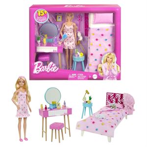 Barbie nin Yatak Odası Oyun Seti HPT55