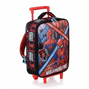 Spiderman Çekçekli Anaokul Çantası Boxwebst 41347