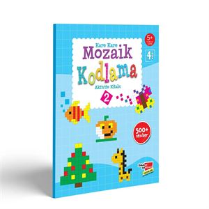 Kare Kare Mozaik Kodlama Aktivite Kitabı 2 Dikkat Atölyesi Yayınları